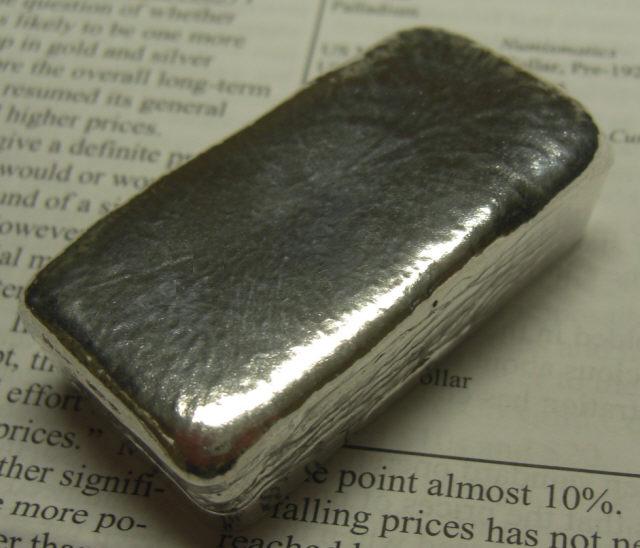 SILVER 10 TROY OZ LOAF STYLE INGOT 999 FINE MADE IN USA  